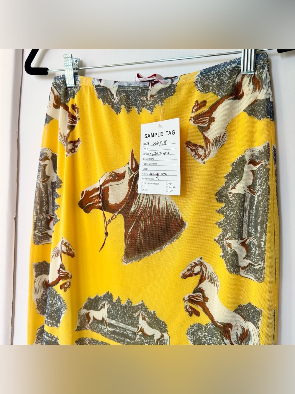 NWT Lisa Says Gah Horse Print Slip Skirt SAMPLE PIECE - Picture 6 of 11